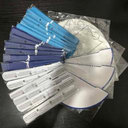 Pompom de papel pendurado para crianças, lanternas brancas, chuveiro de bebê, favor de festa de aniversário azul escuro, decoração de eventos de casamento, meninos e meninas, 24 pcs/set - Image 2