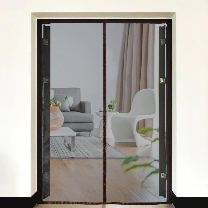 2021 nova cortina de porta de tela magnética anti-mosquito net voar inseto tela malha fechamento automático tamanho personalizado fácil instalação - Image 1