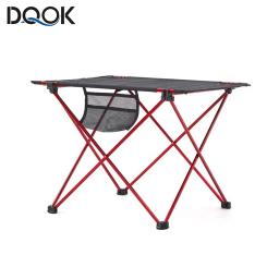 Mesa dobrável portátil de acampamento ao ar livre mobiliário computador mesas cama piquenique 6061 liga alumínio ultra leve mesa dobrável - Image 1