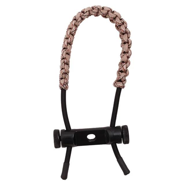 Sling Strap Ajustável Trançado para Arco Composto e Recurve, Inclui Protetor de Pulso e Corda de Tiro, 1 Peça