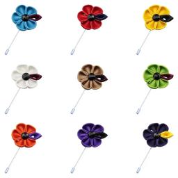Alfinete de flor de lapela vintage artesanal masculino, broche para casamento, terno de negócio, decoração de vestido, corsage, boutonniere - Image 1