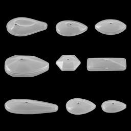 Formas Geométricas Silicone Moldes com Furo, Resina Epóxi Mold, DIY Artesanato, Fazer Jóias, Pingentes, Colar Acessórios, 9 Estilos - Image 3