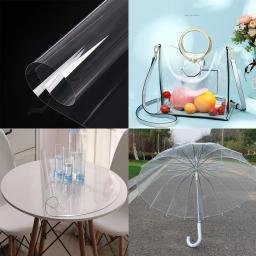 Limpar Ultra-Transparente Tecido De PVC, Pano De Vidro Macio, Cristal Impermeável, DIY Craft Decor, Folhas De Proteção - Image 2