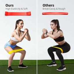 Faixas de resistência de látex conjunto de fitness faixas de borracha treinamento de força expansor equipamentos de ginástica faixas elásticas - Image 4