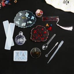 Base de silicone redonda retangular para artesanato, molde para relógio, letra e resina, uv, faça você mesmo, ferramentas para decoração de casa - Image 6