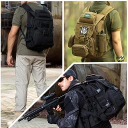 X7 Tactical Molle Mochila, Esportes ao ar livre, Caminhadas, Camping, Molle - Image 3