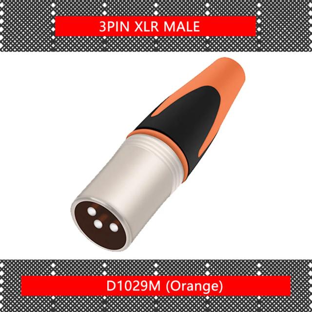 Adaptador XLR Impermeável de Metal 3 Pin - Conector para Microfone Fêmea ou Macho, Soquete Balanceado Reto, 1 Unidade