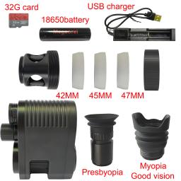 Megaore i3 850nm ir lanterna integrada dispositivo de visão noturna gravação vídeo caça câmera para riflescope visão óptica telescópio - Image 6
