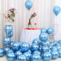 Balão inflável de látex vermelho, balão metálico cromado para festa de aniversário, casamento, festa de aniversário, 20 peças - Image 6