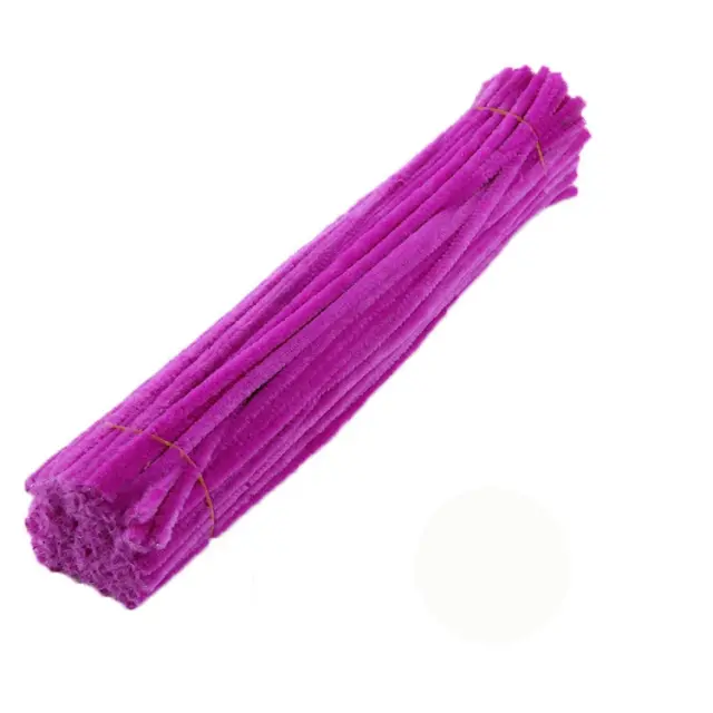 Hastes Limpadoras de Cachimbos Artesanais: 100 Peças Coloridas para Criatividade e Artesanato Infantil