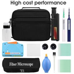 Kit De Limpeza De Fibra Com Fibra Óptica, Kit De Ferramentas FTTH, Ferramenta De Teste De Rede Com Microscópio De Inspeção De Fibra etc - Image 5