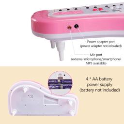 37 teclas crianças piano musical teclado de piano eletrônico brinquedo instrumento musical com microfone para meninos meninas mais de 3 anos de idade - Image 3