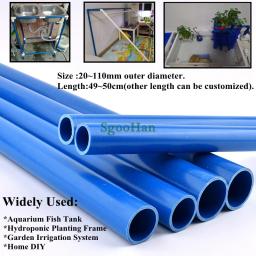 1pc 20 75 75mm tubo upvc aquário tanque de peixes pvc tubo casa irrigação jardim rega hidropônico plantio quadro tubo 49 50 50cm de comprimento - Image 2