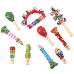 Crianças brinquedos música soando brinquedo cama sinos areia martelo apito castanholas instrumento musical cores aleatórias infantil novo nascido presente - Image 1