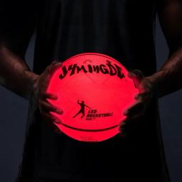 Light Up Basquete Alto Brilho LED Basquete De Borracha Crescente Para Treinamento Performances Freestyle - Image 1