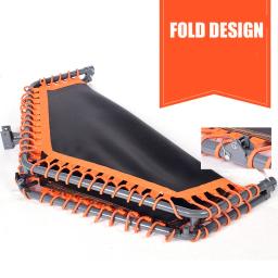 Trampolim Fitness dobrável com corrimão ajustável, corda elástica e suporte do telefone móvel, 50" - Image 3
