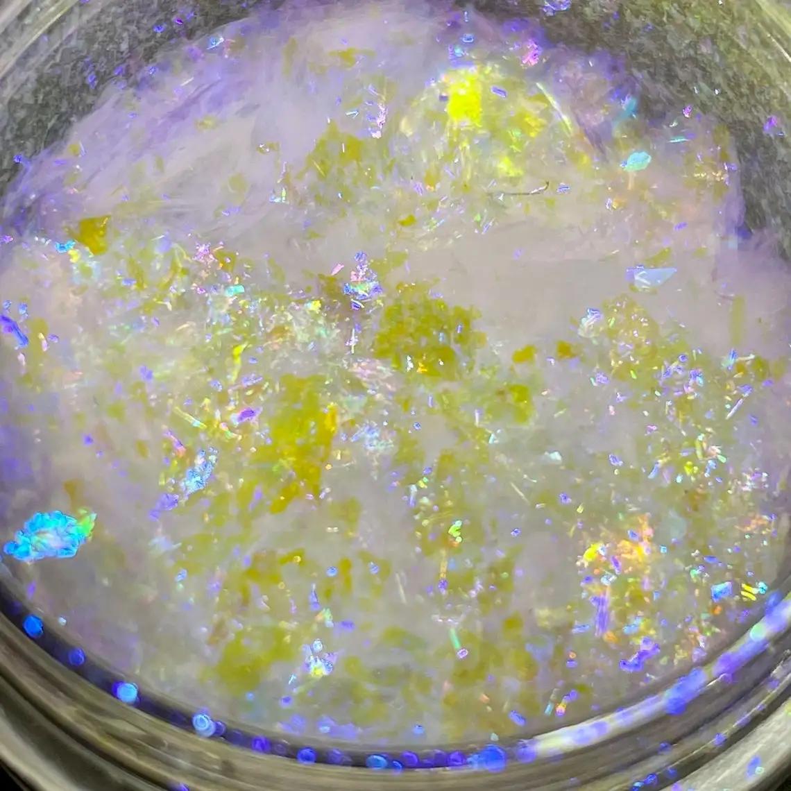 Iridescente aurora cor mudança flake camaleão chama vermelho opala floco intenso transparente dicroic arte floco pigmentos opala floco - Image 1