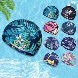 Touca de natação impermeável e retrátil, touca longa para piscina, banho, esportes, utensílios para natação, 1 peça - Image 3