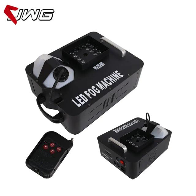 Frete Grátis: Máquina de Fumaça RGB 24x3W 3 em 1 com DMX de 9 Canais para Palcos e Concertos de Natal com Efeitos Especiais