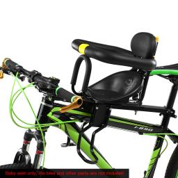 Segurança da criança assento de bicicleta da frente assento do bebê crianças sela com pé pedais apoio encosto para mtb bicicleta estrada - Image 5