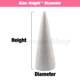 Cone De Isopor De Poliestireno, Cone De Espuma Plana Para Artesanato Artesanal, Celebração Do Partido DIY, Decorações Do Festival, Acessório De Natal - Image 3