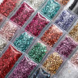 Pedras De Vidro Quebrado Resina Enchimentos, UV Epóxi Filler, Artesanato DIY, Nail Art Decorações, Artesanal Fazer Jóias, Enchimentos de Moldes - Image 1