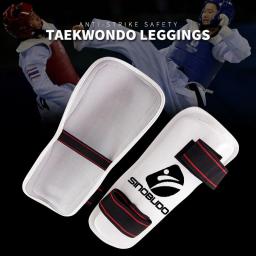 SINOBUDO Protetor de Braço para Adultos e Crianças, PU Branco, Equipamento de Taekwondo para Artes Marciais, Guarda, Kick Boxing, Sanda, Karatê - Image 2