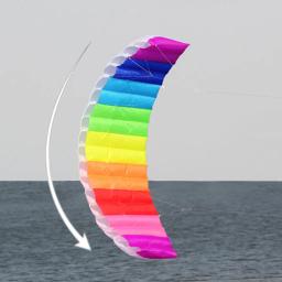 1.4m/2m/2.7m dupla linha dublê parafoil paraquedas surf kite parapente pipa brinquedos educativos crianças mais velhas criança asa de pipa - Image 3