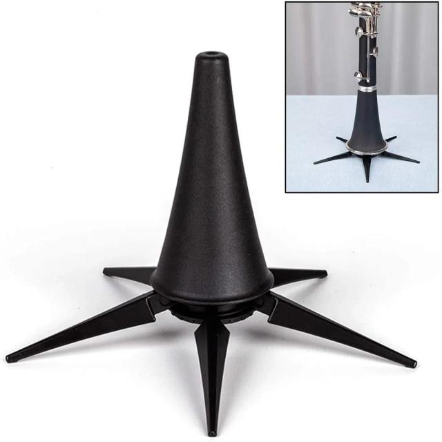 Suporte Portátil Dobrável Aisiweier para Clarinete em Metal com 5 Pernas - Acessório Ideal para Instrumentos de Sopro