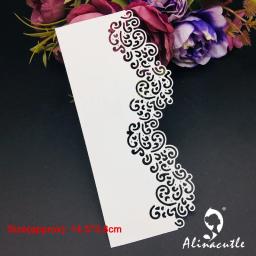 Corte de metal morrer borda do laço scrapbooking papel artesanato álbum cortador de cartão artesanal perfurador arte cortador alinacutle - Image 3