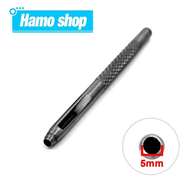 Conjunto de 200 Ilhós de Metal de 5mm com Arruela e Ferramenta Perfuradora para DIY em Couro, Roupas e Acessórios de Moda