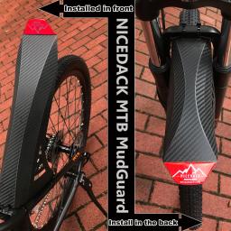 Para-lamas para bicicletas NICEDACK MTB, para-lamas dianteiros e traseiros para bicicletas, para-lamas para mountain bikes downhill, adequados para 20 "26", 27,5 ", 29 polegadas e bicicletas gordas (vermelho) - Image 6