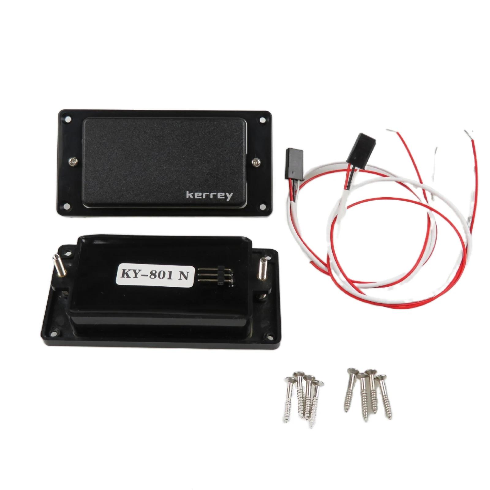 Captadores ativos para guitarra kerrey, conjunto de acessórios para captador de guitarra humaca, gola em v e ponte com potenciômetro - Image 1