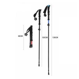 Bastão de caminhada extensível, antichoque, ultraleve, dobrável, acessório para esportes ao ar livre - Image 5