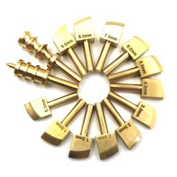 Conjuntos de ferramentas de borda de couro pontas de ferro de solda lineer afiação creaser cabeça de bronze para artesanato de couro diy vincar e vedação polimento - Image 1