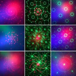 Luzes de discoteca rgb led, feixe de laser para palco, luzes ativadas por som de dj, com efeito de flash estroboscópico, lâmpada projetora de energia usb - Image 5
