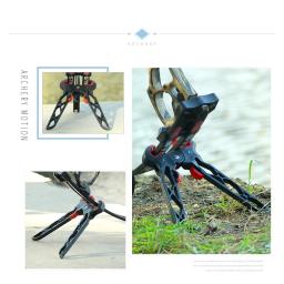 18/14.5cm 2 estilos acessórios de caça tiro com arco composto dobrável suporte arco pontapé titular pernas arcos compostos suporte rack - Image 6