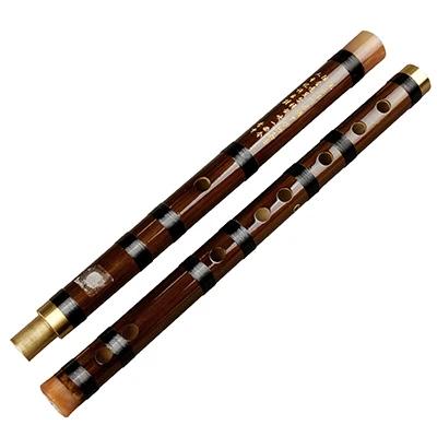 Flauta de bambu artesanal CDEFG, instrumento musical, Dizi profissional com linha preta, adequada para iniciantes