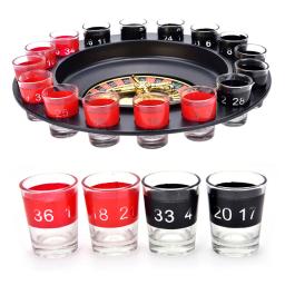 Criativo Rússia Beber Turntable Shot Glass, Roleta Set Novidade, Jogo com 16 Copos de Tiro, Festa Adulto - Image 1