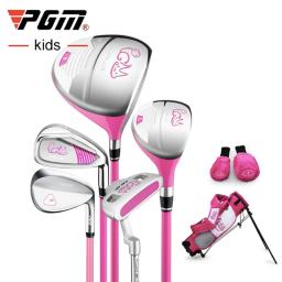 Conjunto de tacos de golfe infantis pgm, conjunto de 5 peças com bolsa jrtg007, aço inoxidável, para iniciantes e crianças - Image 1