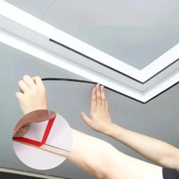 Auto-adesivo belo metal sideline bela fita costura teto doméstico sala de estar gesso linha decorativa borda arte - Image 5