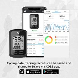 XOSS-Ciclocomputador sem fio para ciclismo, aparelho GPS, velocímetro à prova d'água, para bicicleta de estrada e mountain bike, MTB, Bluetooth, ANT+, com marcador de cadência - Image 5