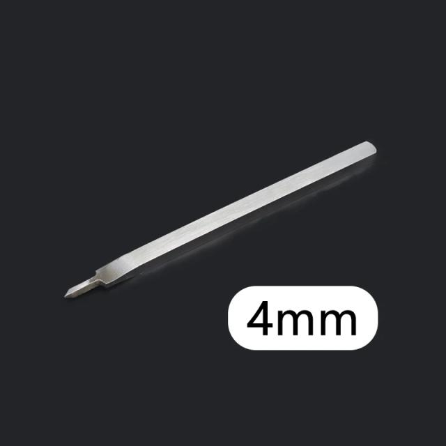 Furador de Couro Artesanal com Pçs de 3/4/5/6mm - Ferramenta Ideal para Espaçamento e Costura de Laços em Metal.