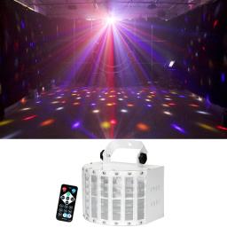 Controle remoto dj led rgbw butterfly com luz laser efeito floral, profissional para casa, entretenimento, festa de discoteca - Image 5