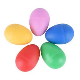 Percussão de plástico maracas abanador som musical ovo colorido instrumento musical bebê criança brinquedo infantil quente - Image 4