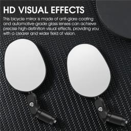 Oeste de bicicleta grande angular espelho retrovisor 360 rotação ajustável guiador espelho mtb ciclismo estrada espelho retrovisor - Image 4
