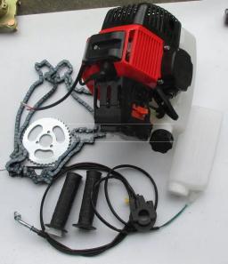 Motor de bicicleta 49cc, kit de motor a gás para bicicleta diy motorizada com corrente t8f - Image 4