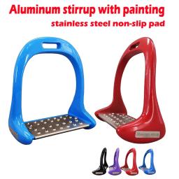 1 par pedal equipamento estribos cavalo anti deslizamento equestre segurança liga de alumínio equitação passos leve esportes ao ar livre - Image 2