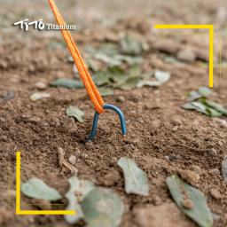 Tito-colorido Titanium Alloy Outdoor Camping Tent Peg com cabeça de Curvação, 8 PCs, 12PCs, 3,0 milímetros - Image 5