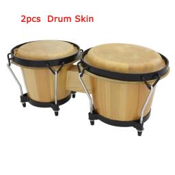 Buffalo Couro Drum Skin para Africano Drum, instrumentos de percussão, 29cm, 31cm de diâmetro, 2PCs - Image 1